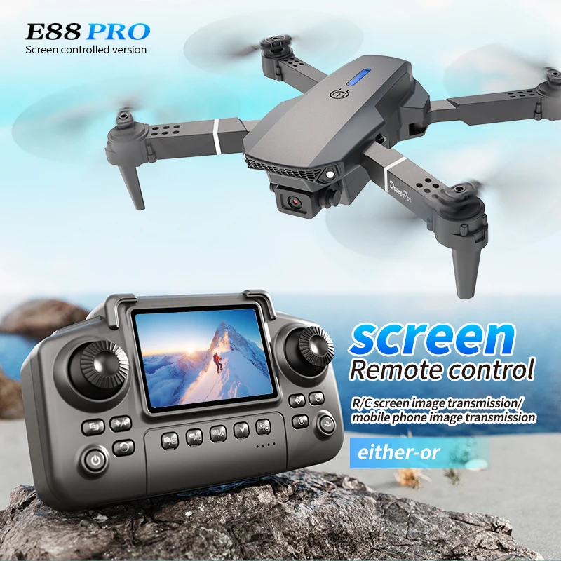 Drone Cinematic - Profesjonalny dron E88 PRO z ekranem