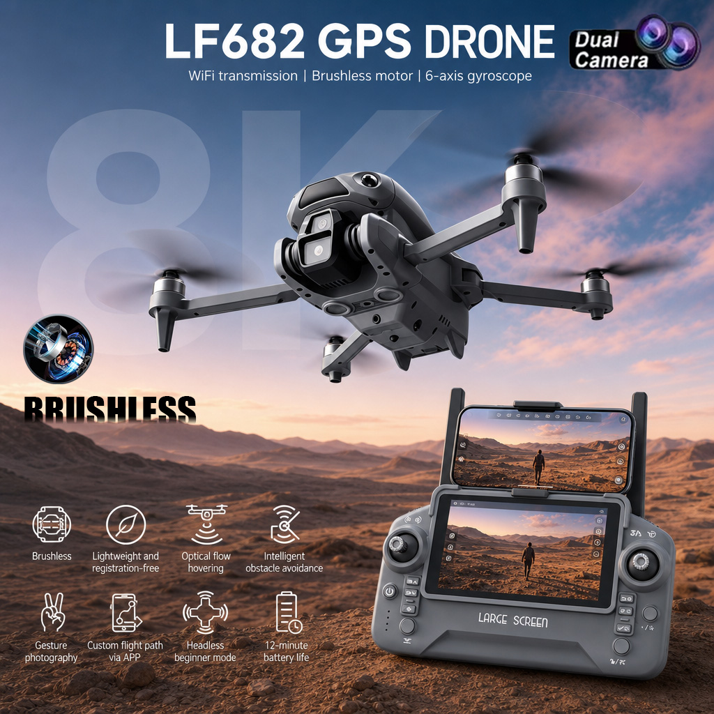 Drone Multispectral - Nowy dron LF682 8K z podwójną