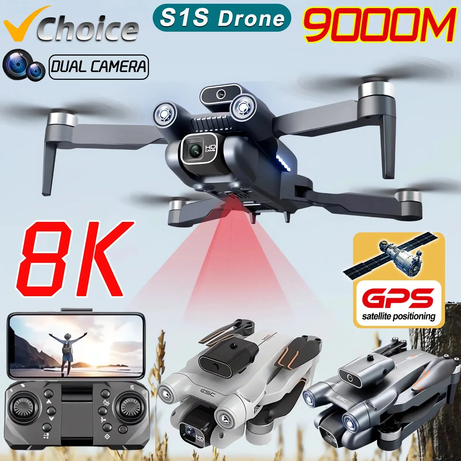 Nowy S1S 5G GPS Drone Camera 8 – Drone Multispectral recenzja i cena