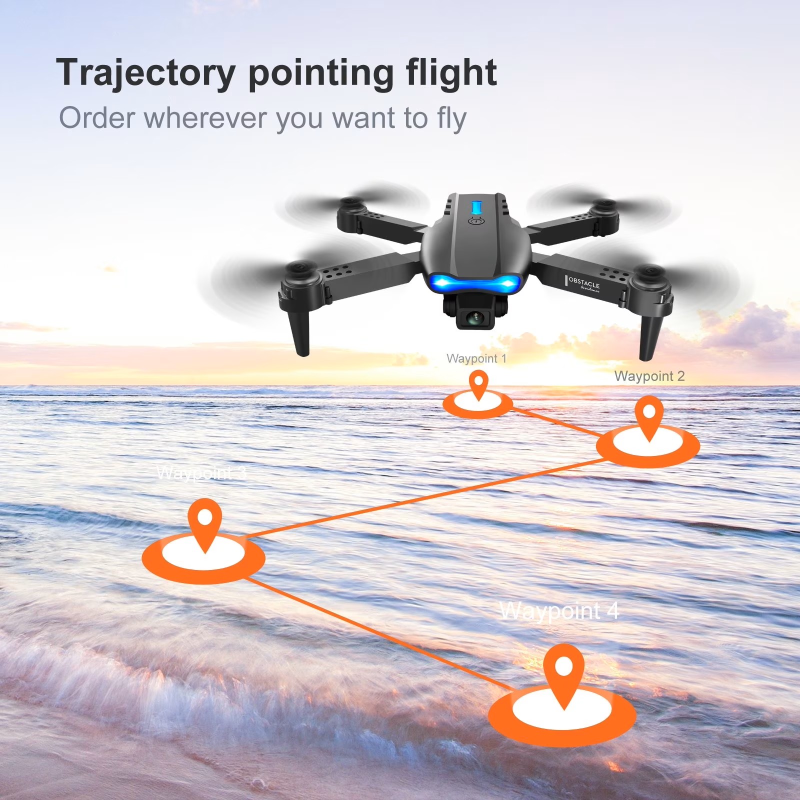 Ulepszony składany dron E88PRO – Drone Cinematic recenzja i cena