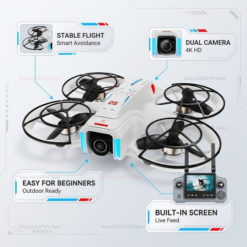 Nowy dron AE21 GPS z kamerą 8K – Drone Multispectral recenzja i cena