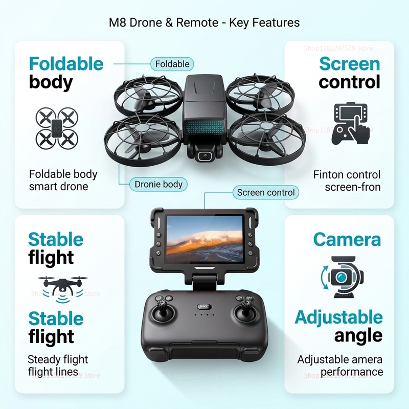 Nowe drony M8 GPS 8K Professio – Drone Multispectral recenzja i cena